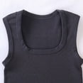thumbnail image 4 of Stamzod Women's Summer U Neck Tank Tops Workout Cropped Ribbed Summer Camisole Sleeveless Clothes 2026 Dark Gray L, 4 of 5