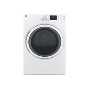 GE GFDN160EJWW - Dryer - freestanding - width: 27 in - depth: 33 in - height: 39.4 in - front loading - white on white