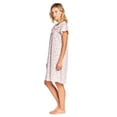 thumbnail image 2 of Casual Nights Women's Short Sleeve Floral And Lace Nightgown, 2 of 6