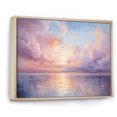 thumbnail image 2 of Designart "Cotton Candy Skies at Sunset II" Landscapes Floater Framed Canvas Wall Art, 2 of 7