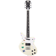 D'Angelico Premier Grateful Dead Bedford Electric Guitar - Antique White