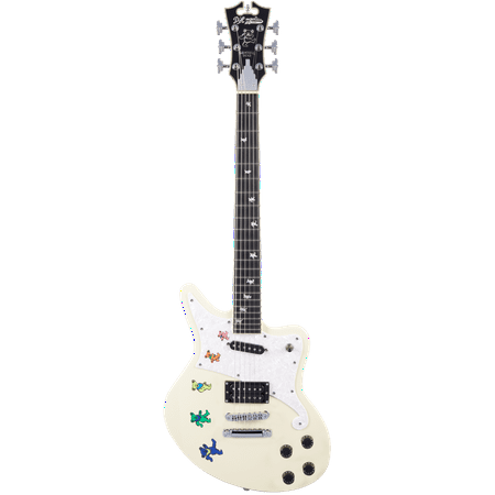 D'Angelico Premier Grateful Dead Bedford Electric Guitar - Antique White
