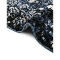 thumbnail image 7 of Unique Loom Morocco Collection Area Rug - Palace (4' 1" Round Navy Blue/Black), 7 of 7