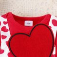 thumbnail image 5 of Bagilaanoe 2Pcs Newborn Valentine's Day Outfits Baby Girls Overalls Dress Set Ruffle Long Sleeve Romper Tops + Heart Suspender Skirt 3M 6M 12M 18M Infant Casual Clothes, 5 of 8
