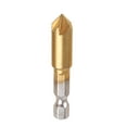 thumbnail image 6 of 1/4'' Hex Shank HSS 5 Flute Countersink 90 Degree Center Punch Tool Set For Wood, 6 of 9