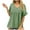Green womens tops summer, variant on USSUMA Womens Summer Tops Ruffle Flowy Peplum T-Shirts for Women Trendy Solid Color Womens Blouses and Tops Dressy Short Sleeve V Neck Tunic Plus Size Shirts for Women