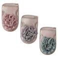 thumbnail image 1 of Body Scrub Bath Gloves Polyester Cotton Material Exfoliating Keratin For Skin Cleaning Green 23x14cm 3Pcs, 1 of 1
