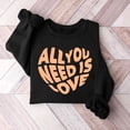 thumbnail image 1 of Meichang Sweatshirts pour Femmes, Sweatshirt de la Saint-Valentin, Sweatshirt Imprimé Amour Doux, Manches Longues, Col Rond, Sweatshirts de Vacances en Solde, 1 of 3