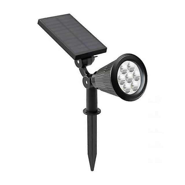 For 7led Solar Ground Plug Light Outdoor Ip65 Waterproof Spotlightb