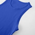 thumbnail image 5 of 2 Piece Kids Boys Basketball Jersey Set Youth Lightweight Basketball Tank Top and Track Shorts Blue 1-2 Years, 5 of 6