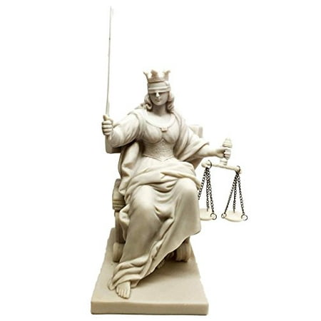 Lady Justice Statue - SEATED LA JUSTICA THEMIS DIKE LADY JUSTICE 9