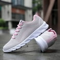 thumbnail image 6 of Women's Lightweight Walking Sneakers Casual Lace Up Flats Tennis Athletic Running Fashion Sport Shoes for Girls, 6 of 13
