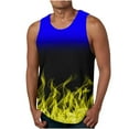 thumbnail image 1 of EGNMCR Tank Tops Men Men Casual Fashion Gradation Printing Pullover Round Neck Sports Tank Tops, 1 of 4
