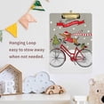 thumbnail image 5 of FMSHPON Christmas Dog Dachshund Xmas Bike Clipboard Hardboard Wood Nursing Clip Board and Pull for Standard A4 Letter 13x9 inches, 5 of 5