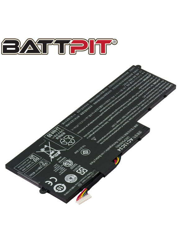 BattPit: Laptop Battery Replacement for Acer Aspire V5-122P-0869, AC13C34, KT.00303.005, Aspire V5-122P (11.4V 2520mAh 30Wh)