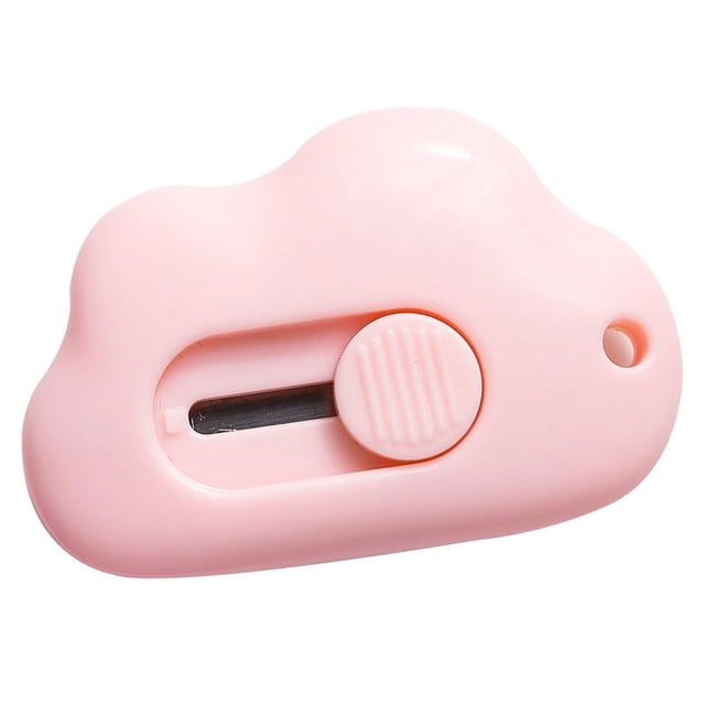 Get Your Hands on 2pcs of Cute Cloud Shape Mini Portable Utility Knife with Assorted Varieties - Perfect for Work and Daily Use
