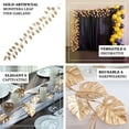 thumbnail image 4 of Efavormart 7ft Metallic Gold Artificial Monstera Leaf Table Garland Plant, Faux Tropical Jungle Hanging Vine, 4 of 11
