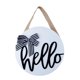 thumbnail image 2 of Bienvenido decoración nórdica para el hogar corona accesorios de tiro puerta decoración de pared Wmkox8yii gf10335, 2 of 8