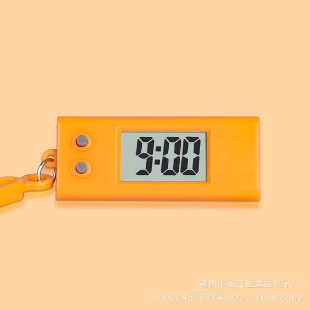 Reloj electrónico pequeño silencioso para estudiantes, trabajo, estudio, examen de ingreso de posgrado, llavero, mochila portátil, reloj pequeño, reloj electrónico pequeño