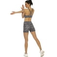 thumbnail image 5 of Yoga Shorts for Women with Pockets,High Waisted Workout Athletic Cheetah Shorts Black Leopard M, 5 of 6