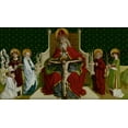 thumbnail image 2 of Von Andlau, Peter Hemme 32x20 White Modern Wood Framed Museum Art Print Titled - The Trinity with the Virgin, Saints John the Evangelist, Stephen and Lawrence and a Donor, 2 of 4