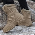 thumbnail image 5 of Men's Windproof Winter Snow Boots - Warm Plush Lined, Durable TPR Sole Hiking Shoes with Non-Slip Traction Cleats for Outdoor Adventures, 5 of 9