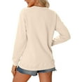 thumbnail image 4 of Chandail en Molleton d'Hiver pour Femmes Mode Festive Imprimé de Noël Col Rond Haut Mignon à Capuche Chandails en Molleton Confortables pour Femmes Chandails en Molleton à Capuche pour Femmes Dames Chandails en Molleton pour Filles Softball Échauffement, 4 of 5