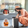 thumbnail image 5 of JAGASY Car Funeral Urns for Human Ashes - 10 Inch Cremation Urns for Ashes Adult Female, 3 Inch Mini Keepsake Urn for Grandmother - Orange Urn for Grandparents - (1 Large, 4 Keepsake), 5 of 7