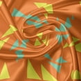 thumbnail image 5 of Ambesonne Modern Valance Pack of 2, Creative Triangles on Orange, 42"X12", Sea Green Vermilion, 5 of 5