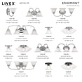 thumbnail image 2 of Livex Lighting Edgemont Ceiling Mount in Brushed Nickel, 2 of 7