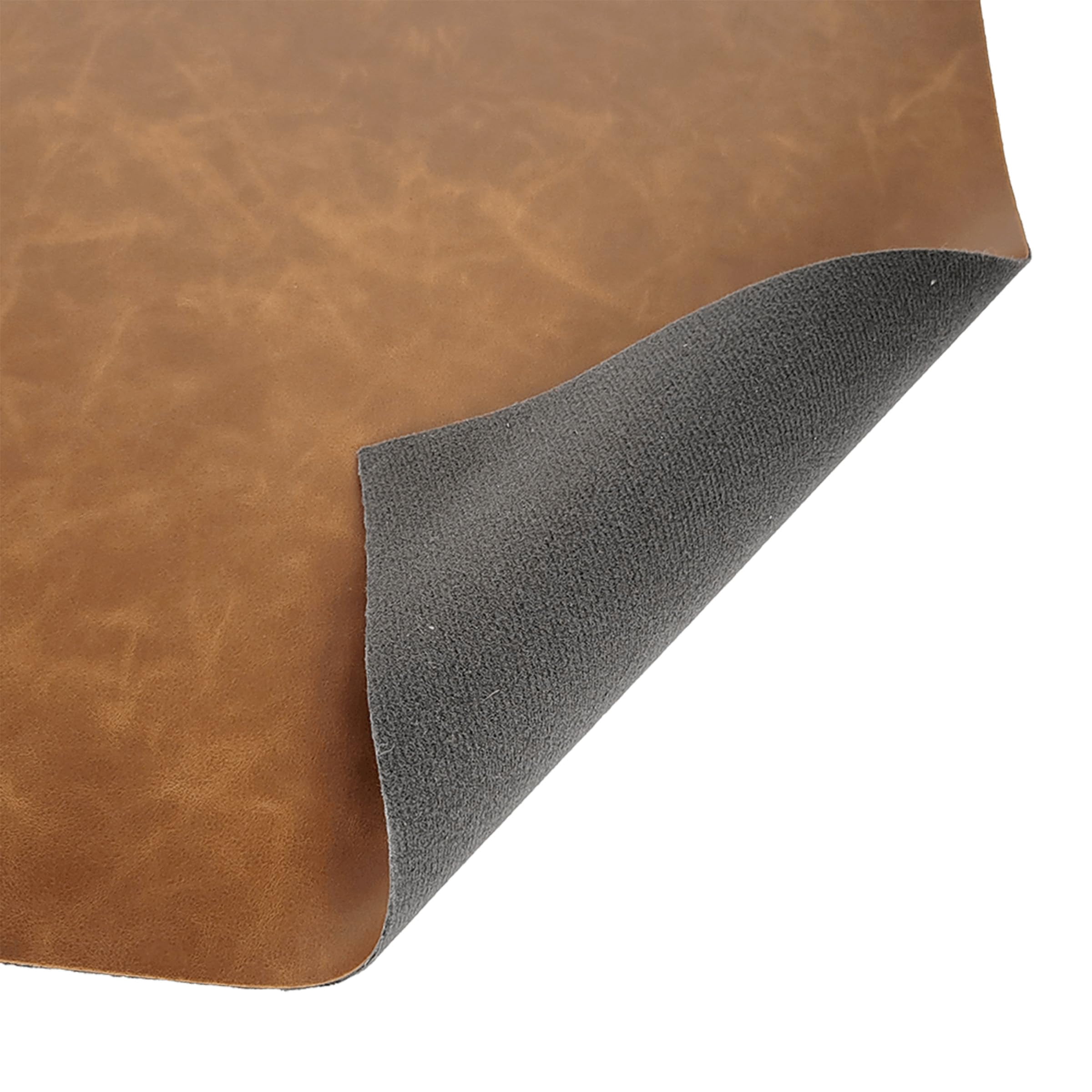 Faux Leather Sheet for Laser Engraving Crafts - Saddle Deluxe Colored Faux Leather-Like Material - Professional Leatherette Sheets for CO2 & Diode Lasers, UV-LED, HTV 12"x24"- 25 Pack, Coffee