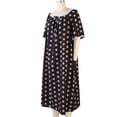 thumbnail image 2 of Baywell Womens Plus Size Nightgowns Sleepwear Short Sleeve Sleep Dress Maxi Night Gowns, Black Yellow, 4XL, 2 of 8
