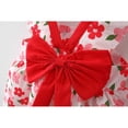 thumbnail image 5 of Hiijoy Infant Girls Bow Sleeveless Dress Floral Summer Beach Dress & Hat, Sizes 6M-3T, 5 of 5