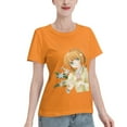 thumbnail image 2 of Women's Basic Short Sleeve T-Shirt Cardinal Girl Sakura, 2 of 6