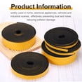 thumbnail image 4 of Weather Door Seal Strip Tape for Window 3 15/16 Inch x 1/4 Inch x 10 Feet, Black, 4 of 6