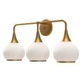 thumbnail image 3 of Kuzco Lighting Hazel 26" Vanity Light, 3X60W E26 Matte Black/Opal Glass, 3 of 5
