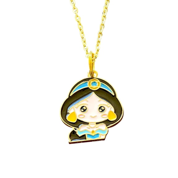 Cartoon Jasmine Princess Necklace