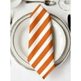 thumbnail image 2 of Burnt Orange Striped Cloth Napkins Washable Set of 1, Thanksgiving Orange White Stripes Reusable Dinner Table Napkins Cloth Bulk for Weddings Kitchen Restaurants Hotel Events Parties 20 x 20 Inch, 2 of 9