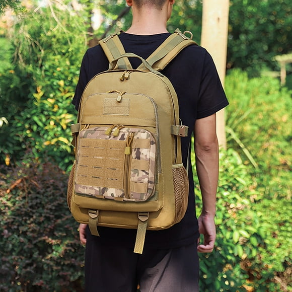 Paquete de cintura EDC, bolsa de administración Molle con múltiples bolsillos para mochila tipo chaleco (camuflaje)