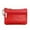 Red, variant on ZTTD New Women's Mini Coin Purse Leather Zipper Pouch with Key Ring Small Wallet A