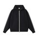 thumbnail image 1 of Autumn/Winter Color Block Striped Design Zipper Hoodie Jacket Men's Preppy Style Loose-fitting Casual Sweatshirt Women's, 1 of 4