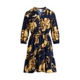 thumbnail image 5 of Time and Tru Women's Poplin Shirt Dress with Long Sleeves, Sizes XS-XXXL, 5 of 5