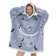 thumbnail image 3 of Wearable Blanket Hoodie, Flannel Keep Warm Loose Blanket Hoodie Large Pockets Soft For Daily For Men ANGGREK Otros, 3 of 6