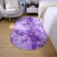 thumbnail image 4 of Lochas Fluffy Rugs Fuzzy Carpet Soft Modern Shaggy Area Rug for Bedroom Living Room Bedside Nursery Home Decor,2.6'x5.3',Tie-dye Purple, 4 of 7