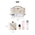 thumbnail image 3 of Bolsa de maquillaje de viaje EACHY, bolsa de cosm&#2013265929ticos de gran capacidad para mujer, bolsa port&#2013265921til impermeable, bolsa de aseo plana abierta, bolsa, 3 of 7