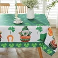 thumbnail image 3 of St Patricks Table Cloth Rectangle Table 60x84 Inch,Washable Spring Tablecloth,Green Gnome Waterproof Table Cloths for Party Festive Celebration Kitchen Dinner Outdoor, 3 of 6