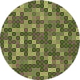 thumbnail image 1 of Ahgly Company Machine Washable Indoor Round Transitional Sepia Brown Area Rugs, 4' Round, 1 of 7