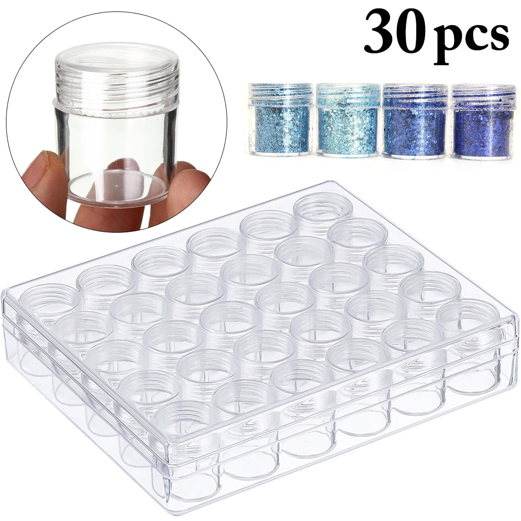 Bangcool 30 Grids Diamond Painting Drill Storage Case Portable Embroidery Beads Organizer Storage Container for DIY Art Craft