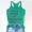 Green, variant on Women’s Tanks Summer Sleeveless Round Neck Top with USA Letter Print for Women Lightweight Casual Tank Army Green XXL
