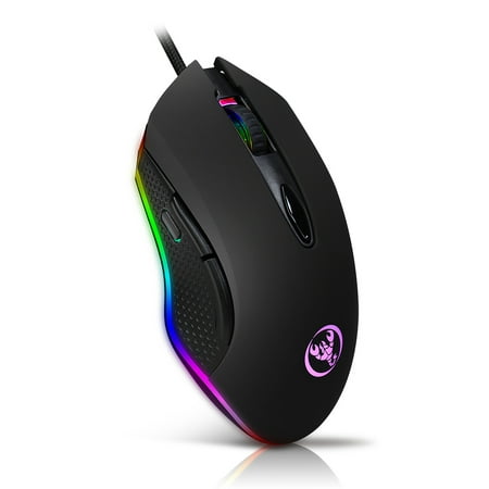 MOYUKAXIE S500 Gaming Mouse USB Wired Mechanical Mouse Max. 4800DPI Programming 6 Buttons Breathing LED Mouse Gamer for PC Laptop (Best Pc Laptop For Programming)